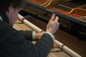 Ben Fairlight Edwards voicing the Fazioli 228 at Challow Park Studios