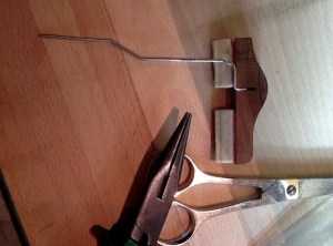 The newly cranked wire